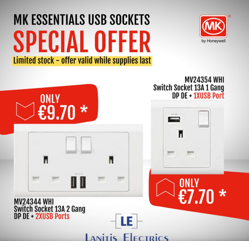 MK Essentials Sockets Special Offer