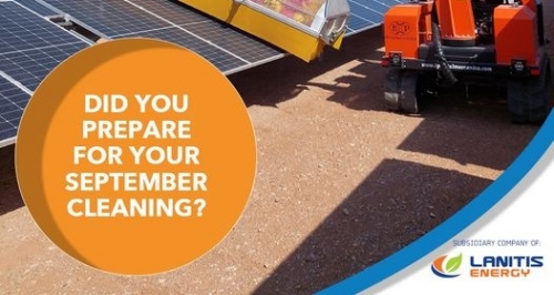 Your solar park needs cleaning 3 times a year.